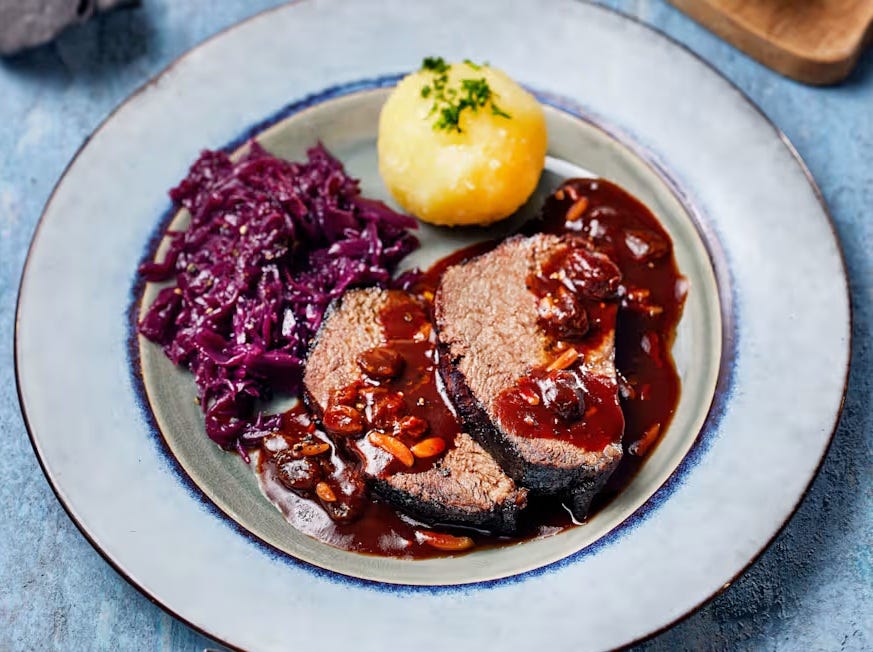 Sauerbraten: Vinegar, Spice, and Everything Braised
